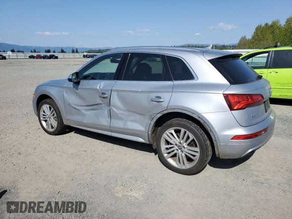 2018 Audi Q5 Premium Plus with VIN WA1BNAFY2J2209396, listed as a Copart auction lot 52804525 with 55,027 mi miles and Salvage Title. Bid and sale history available at carsss.com. Image 2.