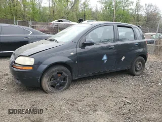 2008 Chevrolet Aveo LS with VIN KL1TD66658B116284, listed as a Copart auction lot 53671425 with Not Provided miles and Salvage Title. Bid and sale history available at DreamBid. Image 1.