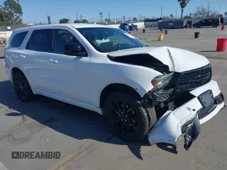 2018 Dodge Durango SXT with VIN 1C4RDHAGXJC393379, listed as a IAAI auction lot 41986777 with 61,792 mi miles and . Bid and sale history available at DreamBid. Image 1.