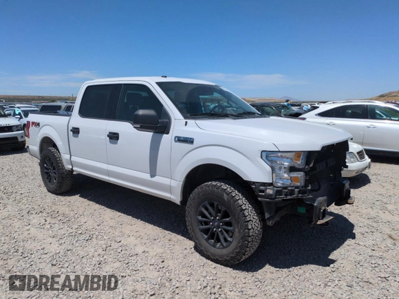 2017 Ford F-150 XL with VIN 1FTEW1EF9HKE54092, listed as a Copart auction lot 58506845 with 103,248 mi miles and Salvage title. Bid and sale history available at DreamBid. Image 4.