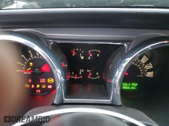 2008 Ford Mustang GT Deluxe with VIN 1ZVHT85H085120710, listed as a Copart auction lot 81685414 with 88,026 mi miles and Salvage Title. Bid and sale history available at DreamBid. Image 9.