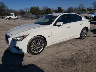 2020 Infiniti Q50 3.0t LUXE with VIN JN1EV7AR2LM255486, listed as a Copart auction lot 45657425 with 100,270 mi miles and Salvage Title. Bid and sale history available at carsss.com. Image 1.