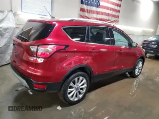 2017 Ford Escape Titanium with VIN 1FMCU0JD0HUE13538, listed as a Copart auction lot 49396125 with 36,733 mi miles and Salvage Title. Bid and sale history available at carsss.com. Image 3.