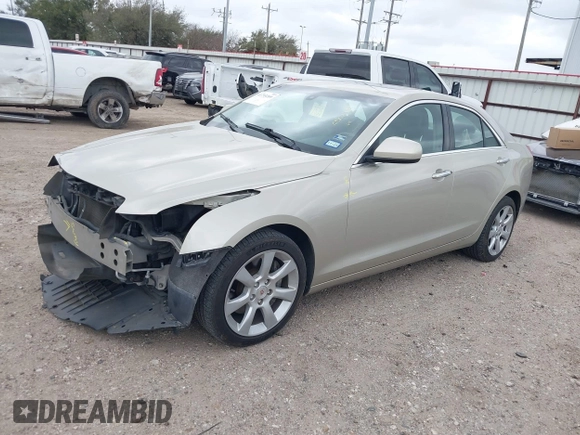 2014 Cadillac ATS Standard AWD with VIN 1G6AG5RX9E0104879, listed as a IAAI auction lot 41753209 with 157,212 mi miles and . Bid and sale history available at carsss.com. Image 2.