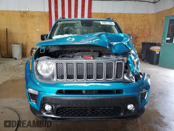 2022 Jeep Renegade Limited z VIN ZACNJDD1XNPN63391, wystawiony jako Copart lot #59011135 z przebiegiem 21 024 mil mil oraz Szkoda całkowita • Salvage title. Historia ofert i sprzedaży dostępna na DreamBid. Obrazek 5.