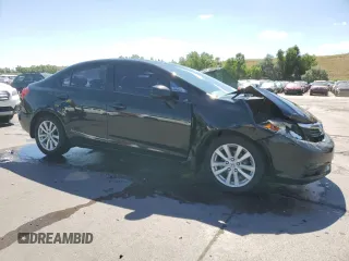 2012 Honda Civic EX with VIN 19XFB2F84CE102698, listed as a Copart auction lot 61742724 with 162,159 mi miles and Salvage Title. Bid and sale history available at DreamBid. Image 4.