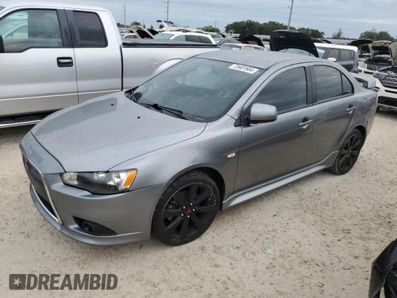 2013 Mitsubishi Lancer GT with VIN JA32U8FW9DU010787, listed as a Copart auction lot 73481664 with 142,188 mi miles and Salvage Title. Bid and sale history available at carsss.com. Image 1.