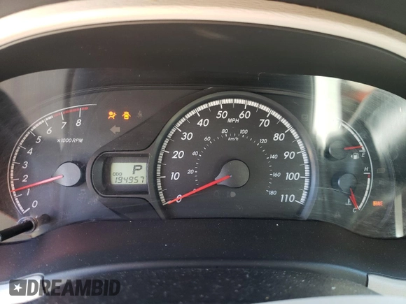 2014 Toyota Sienna L with VIN 5TDZK3DC2ES500950, listed as a Copart auction lot 48524035 with 194,957 mi miles and Salvage Title. Bid and sale history available at carsss.com. Image 9.