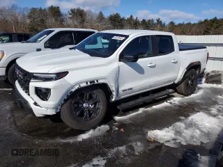 2023 GMC Canyon 4WD Elevation with VIN 1GTP6BEK8P1251470, listed as a Copart auction lot 45310045 with 7,363 mi miles and Salvage Title. Bid and sale history available at carsss.com. Image 1.
