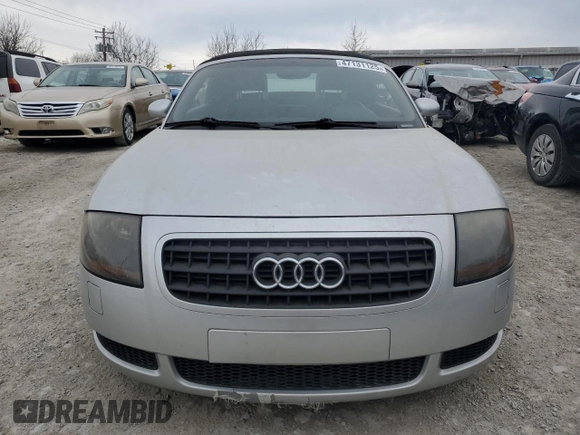2005 Audi TT with VIN TRUTC28N551003385, listed as a Copart auction lot 47131125 with 102,278 mi miles and Salvage title. Bid and sale history available at DreamBid. Image 5.