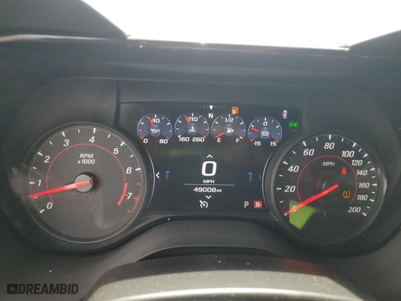 2019 Chevrolet Camaro ZL1 with VIN 1G1FK1R60K0148663, listed as a Copart auction lot 64616534 with 49,008 mi miles and Salvage Title. Bid and sale history available at carsss.com. Image 9.
