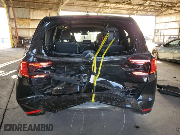 2023 Honda Odyssey Sport with VIN 5FNRL6H71PB025357, listed as a Copart auction lot 45682075 with 56,291 mi miles and Salvage Title. Bid and sale history available at carsss.com. Image 6.