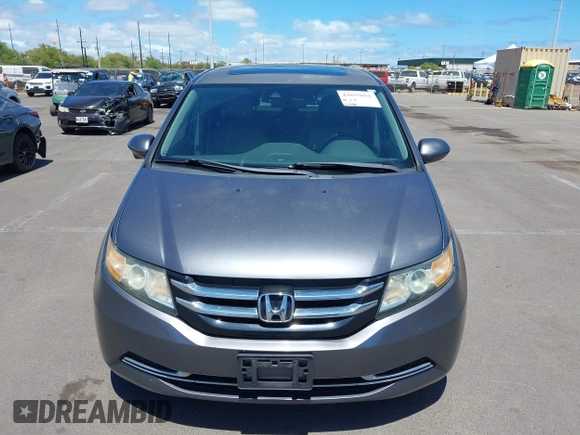 2014 Honda Odyssey EX-L with VIN 5FNRL5H69EB018557, listed as a IAAI auction lot 42855051 with 165,081 mi miles and . Bid and sale history available at DreamBid. Image 12.