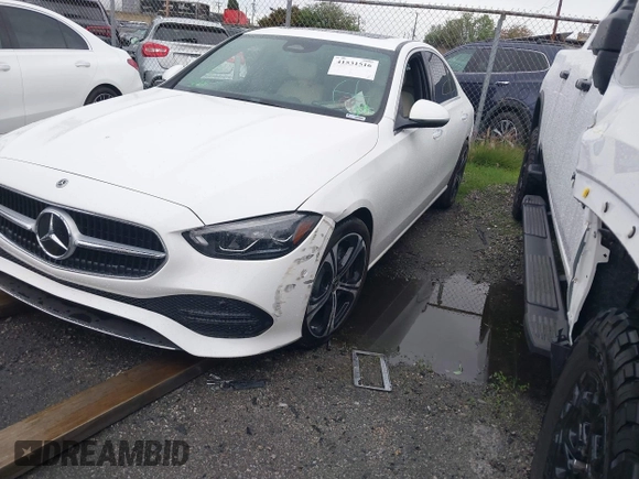 2025 Mercedes-Benz C 300 with VIN W1KAF4GB1SR243712, listed as a IAAI auction lot 41531516 with 4,506 mi miles and . Bid and sale history available at DreamBid. Image 19.