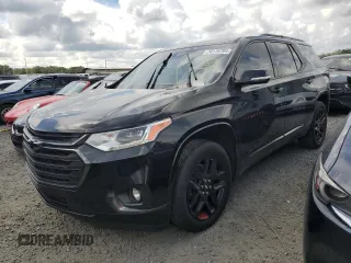 2018 Chevrolet Traverse Premier z VIN 1GNERKKW1JJ238676, wystawiony jako Copart lot #74116704 z przebiegiem Nie podano mil oraz Szkoda całkowita • Salvage title. Historia ofert i sprzedaży dostępna na DreamBid. Obrazek 1.