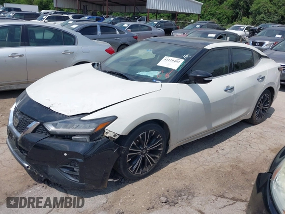 2019 Nissan Maxima SV with VIN 1N4AA6AVXKC370667, listed as a IAAI auction lot 42129403 with 79,471 mi miles and . Bid and sale history available at DreamBid. Image 2.