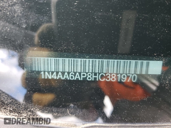 2017 Nissan Maxima S with VIN 1N4AA6AP8HC381970, listed as a Copart auction lot 44654555 with 78,491 mi miles and Salvage Title. Bid and sale history available at DreamBid. Image 15.