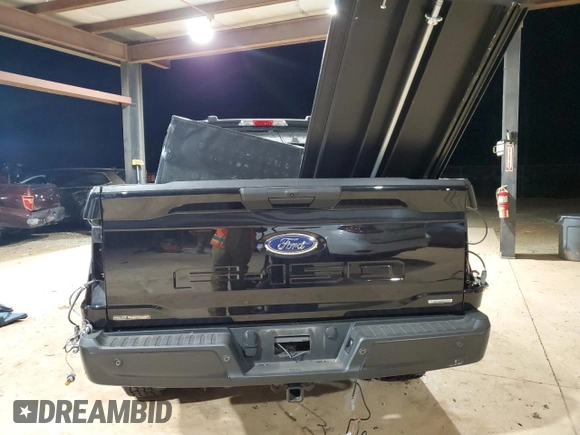 2022 Ford F-150 with VIN 1FTFW1P8XNKE89979, listed as a Copart auction lot 88267945 with 22,046 mi miles and Salvage title. Bid and sale history available at DreamBid. Image 6.