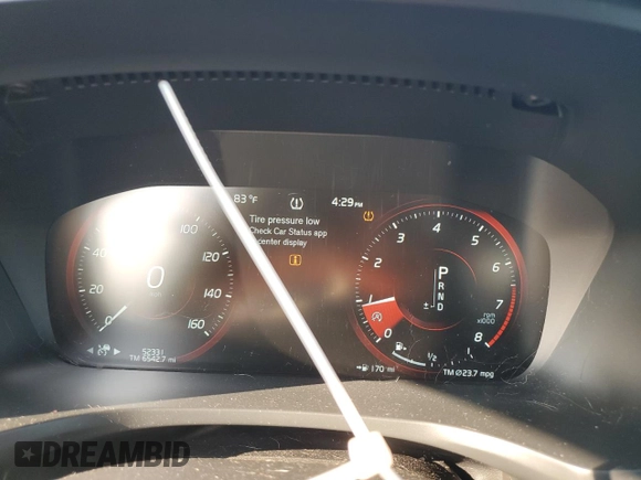 2019 Volvo S60 Inscription with VIN 7JRA22TL7KG006194, listed as a Copart auction lot 71342444 with 52,331 mi miles and Salvage Title. Bid and sale history available at carsss.com. Image 9.