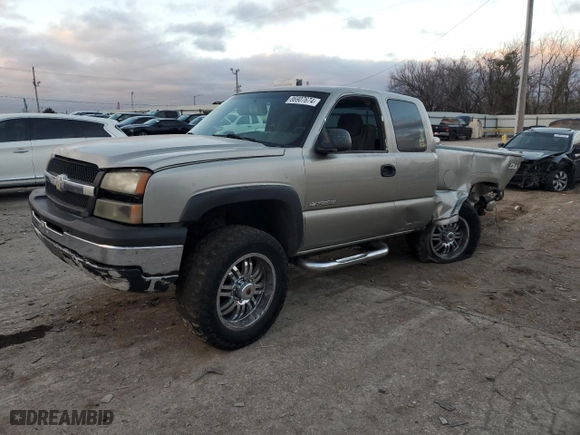 2003 Chevrolet Silverado 2500HD LS with VIN 1GCHK29U43E245535, listed as a Copart auction lot 86907674 with 0 mi miles and Salvage Title. Bid and sale history available at carsss.com. Image 1.