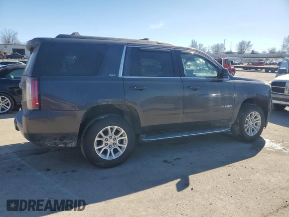 2015 GMC Yukon SLT with VIN 1GKS2BKC8FR232912, listed as a Copart auction lot 46548385 with 221,353 mi miles and Salvage Title. Bid and sale history available at carsss.com. Image 3.
