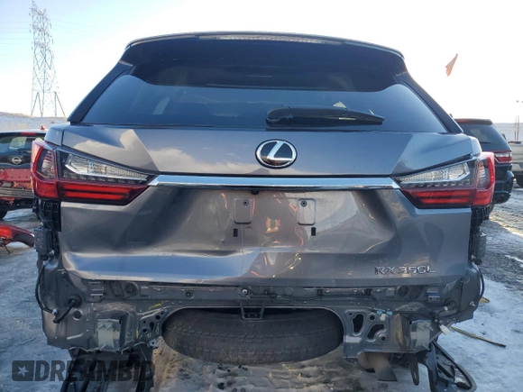 2020 Lexus RX 350L with VIN JTJHZKFA3L2024643, listed as a Copart auction lot 89398575 with 41,151 mi miles and Salvage title. Bid and sale history available at DreamBid. Image 6.