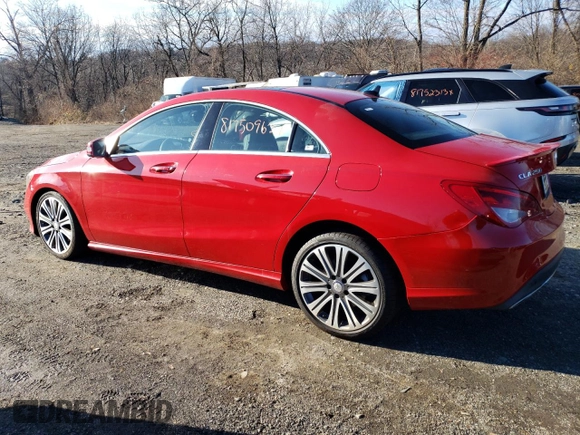 2018 Mercedes-Benz CLA with VIN WDDSJ4GB7JN508433, listed as a Copart auction lot 81750963 with 78,275 mi miles and Salvage Title. Bid and sale history available at carsss.com. Image 2.