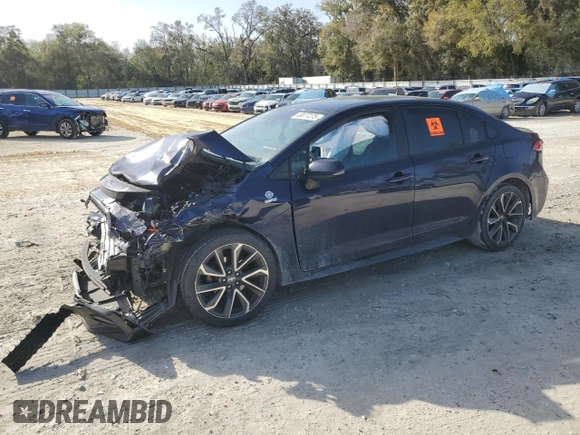 2020 Toyota Corolla SE with VIN 5YFS4RCE7LP051711, listed as a Copart auction lot 48077275 with 142,471 mi miles and Non Repairable. Bid and sale history available at DreamBid. Image 1.