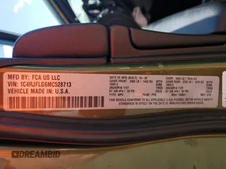 2021 Jeep Grand Cherokee Trailhawk with VIN 1C4RJFLG6MC528713, listed as a Copart auction lot 51655044 with 55,092 mi miles and Salvage Title. Bid and sale history available at carsss.com. Image 14.