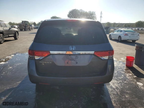 2015 Honda Odyssey EX-L with VIN 5FNRL5H68FB019071, listed as a Copart auction lot 50570245 with 153,630 mi miles and Salvage Title. Bid and sale history available at carsss.com. Image 6.