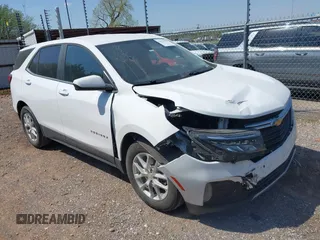 2022 Chevrolet Equinox LT with VIN 3GNAXKEV4NL286713, listed as a IAAI auction lot 42010289 with 87,278 mi miles. Bid and sale history available at carsss.com. Image 1.