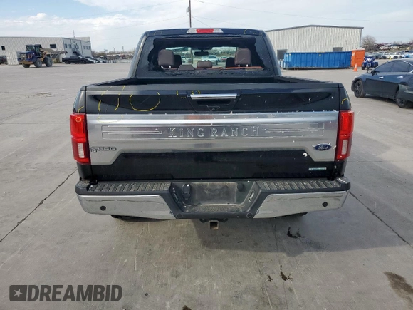 2020 Ford F-150 XL with VIN 1FTEW1E47LFC04396, listed as a Copart auction lot 48570105 with 97,411 mi miles and Salvage Title. Bid and sale history available at DreamBid. Image 6.
