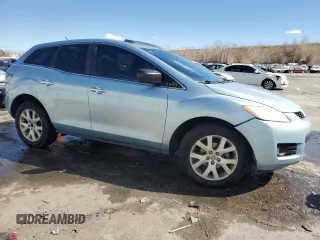 2007 Mazda CX-7 Sport with VIN JM3ER293070138174, listed as a Copart auction lot 46674635 with 191,095 mi miles and Salvage Title. Bid and sale history available at DreamBid. Image 4.