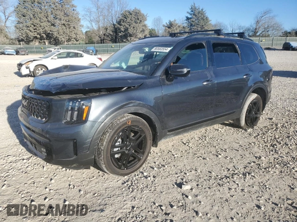 2024 Kia Telluride SX X-Pro z VIN 5XYP5DGC7RG540850, wystawiony jako Copart lot #80583554 z przebiegiem 5 127 mil mil oraz Szkoda całkowita • Salvage title. Historia ofert i sprzedaży dostępna na DreamBid. Obrazek 1.