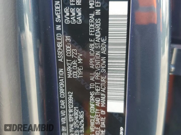2024 Volvo XC90 Plus Bright Theme с VIN YV4L12PE1R1239942, выставлен на аукционе Copart как лот 53154175 с пробегом 1 089 миль миль и Списание • Salvage title. История ставок и продаж доступна на DreamBid. Изображение 14.