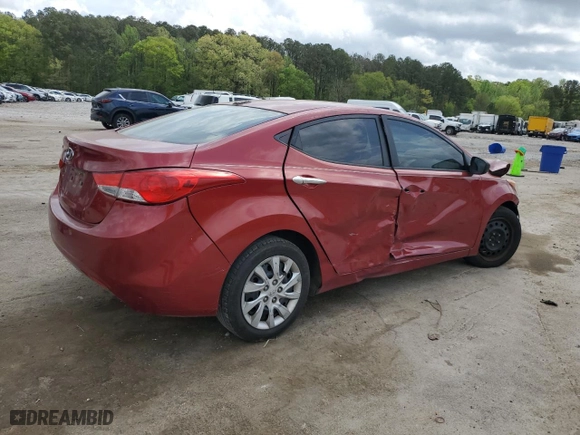 2012 Hyundai Elantra GLS PZEV with VIN KMHDH4AE4CU321205, listed as a Copart auction lot 50768905 with 0 mi miles and Clean Title. Bid and sale history available at carsss.com. Image 3.