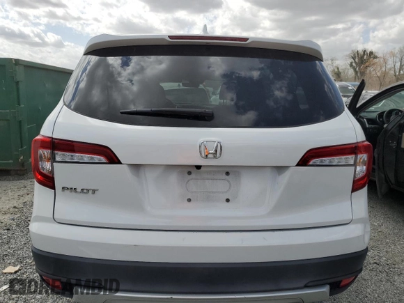 2020 Honda Pilot EX-L with VIN 5FNYF5H51LB006636, listed as a Copart auction lot 49576475 with 78,156 mi miles and Salvage Title. Bid and sale history available at carsss.com. Image 6.