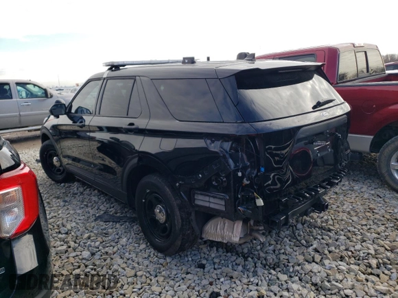 2024 Ford Police Interceptor Utility z VIN 1FM5K8AB4RGA48597, wystawiony jako Copart lot #81979424 z przebiegiem 9 858 mil mil oraz Szkoda całkowita • Salvage title. Historia ofert i sprzedaży dostępna na DreamBid. Obrazek 2.