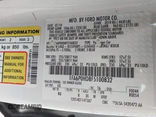 2015 Ford Fusion SE z VIN 1FA6P0HD8F5100832, wystawiony jako IAAI lot #42606376 z przebiegiem Nie podano mil oraz . Historia ofert i sprzedaży dostępna na DreamBid. Obrazek 9.