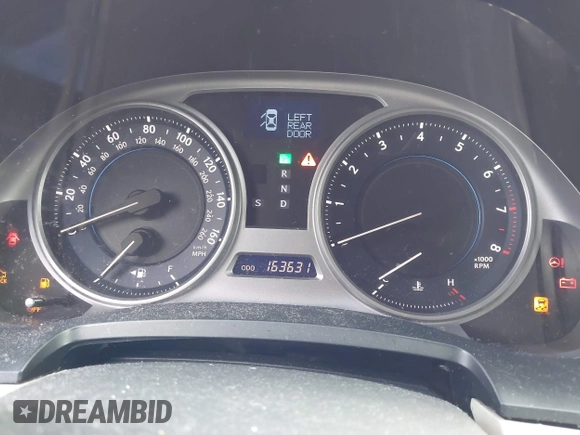 2009 Lexus IS 250 with VIN JTHCK262695031554, listed as a IAAI auction lot 42262468 with 163,631 mi miles and . Bid and sale history available at DreamBid. Image 7.