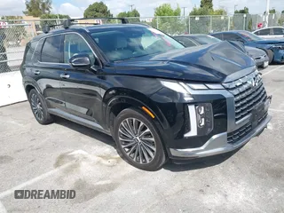 2024 Hyundai Palisade Calligraphy z VIN KM8R74GEXRU678526, wystawiony jako IAAI lot #41958741 z przebiegiem 2 666 mil mil oraz . Historia ofert i sprzedaży dostępna na DreamBid. Obrazek 1.