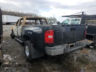 2011 Chevrolet Silverado 3500HD DRW LTZ with VIN 1GC4K1C81BF126208, listed as a Copart auction lot 86108024 with 0 mi miles and Salvage Title. Bid and sale history available at carsss.com. Image 2.