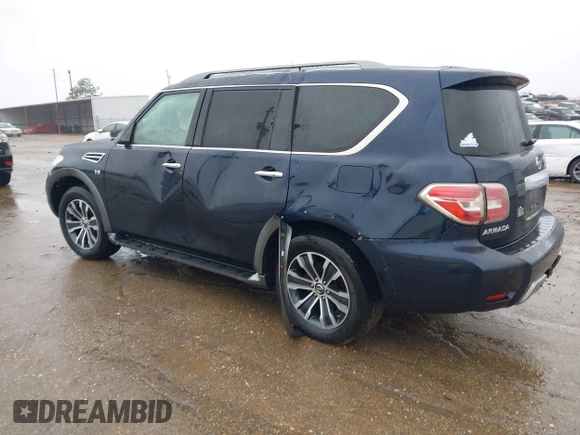 2020 Nissan Armada SL with VIN JN8AY2ND3L9110873, listed as a IAAI auction lot 41272945 with 109,968 mi miles. Bid and sale history available at carsss.com. Image 3.