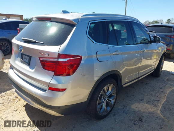 2017 BMW X3 xDrive28i with VIN 5UXWX9C32H0W75875, listed as a IAAI auction lot 41807722 with Not Provided miles and . Bid and sale history available at DreamBid. Image 4.
