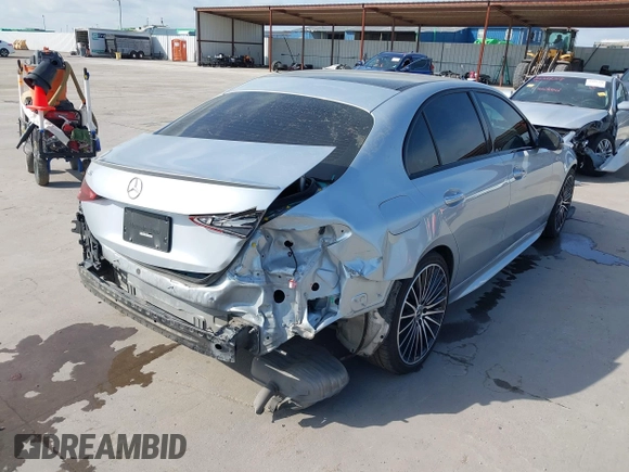 2023 Mercedes-Benz C 300 with VIN W1KAF4GB3PR106522, listed as a IAAI auction lot 42024804 with 62,106 mi miles and . Bid and sale history available at DreamBid. Image 4.
