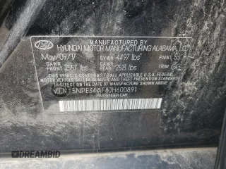 2018 Hyundai Sonata Sport with VIN 5NPE34AF8JH600891, listed as a Copart auction lot 56237525 with 127,611 mi miles and Clean Title. Bid and sale history available at DreamBid. Image 12.