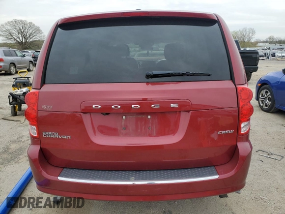 2011 Dodge Grand Caravan Crew with VIN 2D4RN5DG1BR697672, listed as a Copart auction lot 54875495 with 129,892 mi miles and Non Repairable. Bid and sale history available at DreamBid. Image 6.