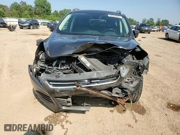 2016 Ford Escape Titanium with VIN 1FMCU9J98GUB32375, listed as a Copart auction lot 59564885 with 123,548 mi miles and Salvage title. Bid and sale history available at DreamBid. Image 14.