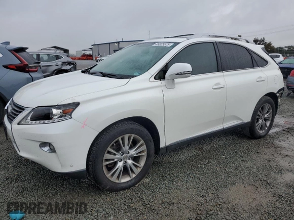 2013 Lexus RX 350 with VIN JTJZK1BA2D2008332, listed as a Copart auction lot 48825575 with 117,321 mi miles and Salvage Title. Bid and sale history available at DreamBid. Image 1.