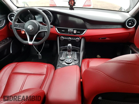 2019 Alfa Romeo Giulia with VIN ZARFANANXK7622362, listed as a Copart auction lot 46535223 with 28,946 mi miles. Bid and sale history available at carsss.com. Image 8.